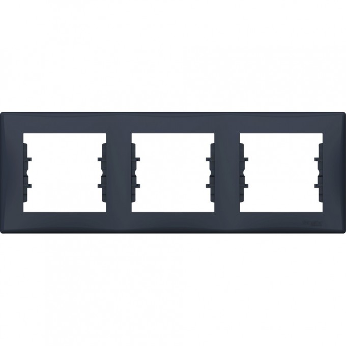 3-постовая рамка SCHNEIDER ELECTRIC SEDNA, горизонтальная, ГРАФИТ SDN5800570