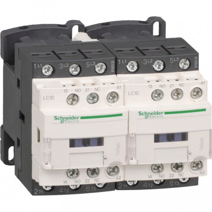 Контактор реверсивный SCHNEIDER ELECTRIC TESYS 3Р,9A,НО+НЗ,24V DС LC2D09BD