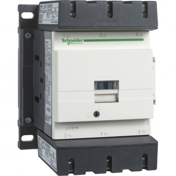 Контактор SCHNEIDER ELECTRIC TESYS D 3Р,115 A,НО+НЗ,220V 50/60 ГЦ,ЗАЖИМ ПОД ВИНТ,
