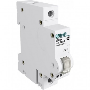 Лампа сигнальная на DIN-рейку SCHNEIDER ELECTRIC DEKRAFT 1P КРАСНАЯ LED ЛС-101 220В