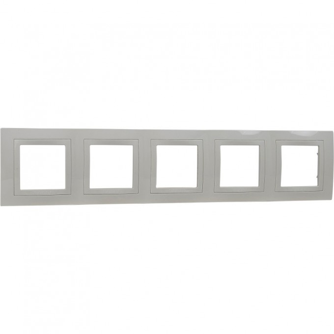 Рамка SCHNEIDER ELECTRIC UNICA с декоративным элементом, 5-постовая, БЕЖЕВЫЙ MGU2.010.25