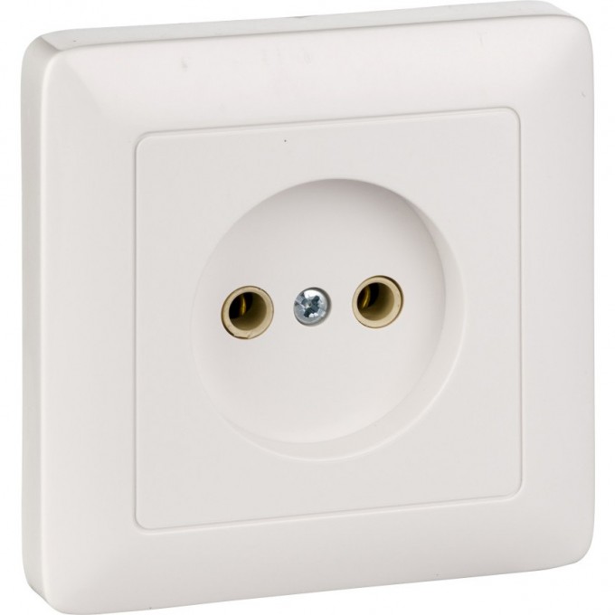 Розетка одинарная SCHNEIDER ELECTRIC ХИТ С/У, без заземления без шторок 10А, 250В, БЕЛЫЙ. Россия RS10-132-B