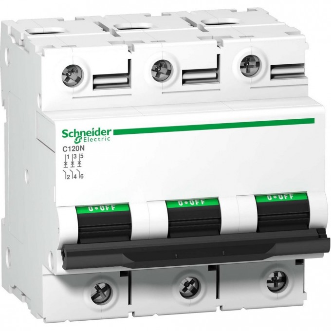 Автоматический выключатель SCHNEIDER ELECTRIC ACTI 9 C120N 3П 125A C A9N18369