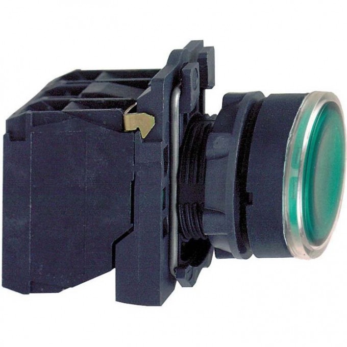 Кнопка 22мм SCHNEIDER ELECTRIC HARMONY XB5 24В зеленая с подсветкой XB5AW33B5