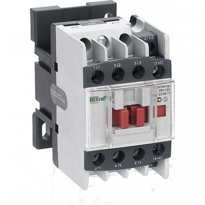 Контактор SCHNEIDER ELECTRIC DEKRAFT 12А 220В АС3 1НО+1НЗ КМ-103 22108DEK
