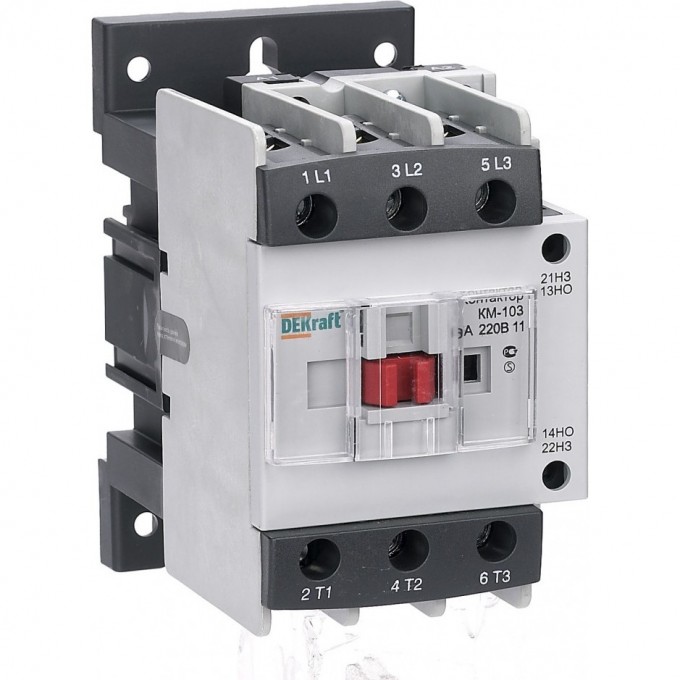Контактор SCHNEIDER ELECTRIC DEKRAFT 65А 220В АС3 1НО+1НЗ КМ-103 22138DEK