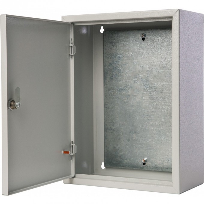 Корпус металлический навесной с монтажной панелью DEKRAFT, 400х300х155, IP31, Щ 30544DEK