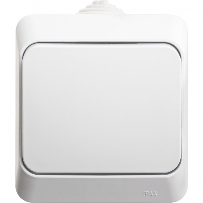 Переключатель 1-клавишный SCHNEIDER ELECTRIC ЭТЮД IP44 10 АХ, белый, Россия BA10-046B