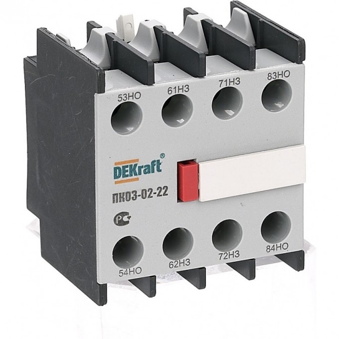 Приставка контактная DEKRAFT доп.контакты 2НО+2НЗ ли 24105DEK