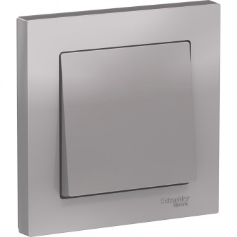 1-клавишный выключатель SCHNEIDER ELECTRIC ATLASDESIGN, алюминий