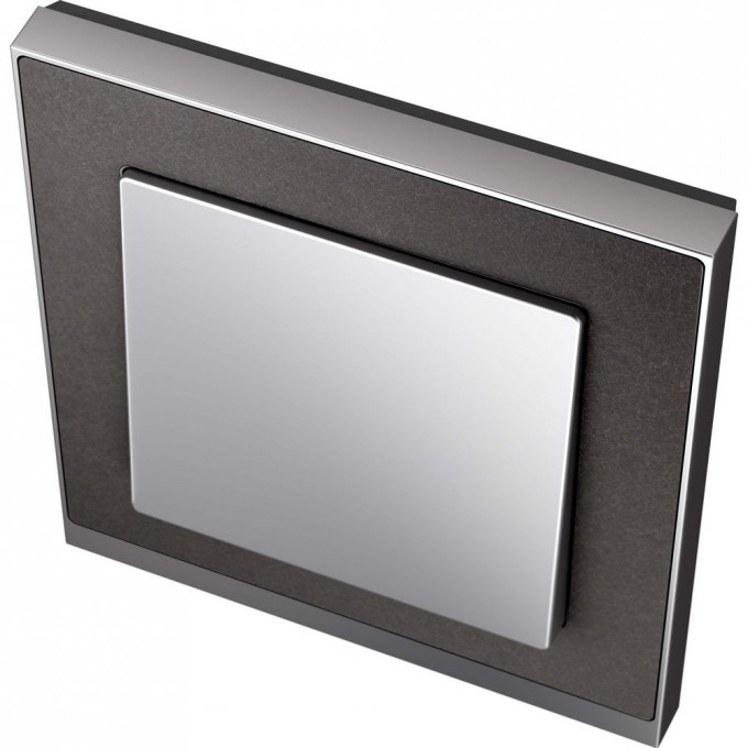 1-постовая рамка SCHNEIDER ELECTRIC MERTEN M-PURE DECOR, СЛАНЕЦ/АЛЮМИНИЙ, SM MTN4010-3669