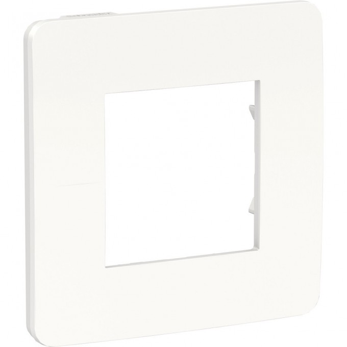 1-постовая рамка SCHNEIDER ELECTRIC UNICA STUDIO, белый/белый NU280218