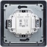 2-клавишный выключатель SCHNEIDER ELECTRIC GLOSSA, сх.5, 10АХ, в сборе, ШОКОЛАД GSL000852