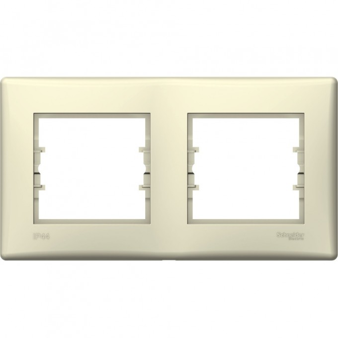 2-постовая рамка SCHNEIDER ELECTRIC SEDNA, горизонтальная IP44, БЕЖЕВАЯ SDN5810647