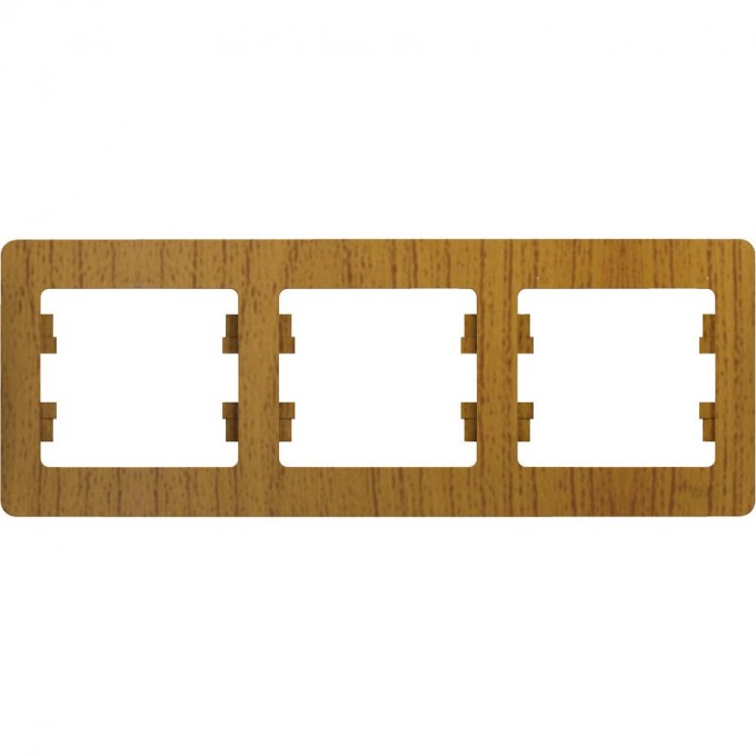 3-постовая рамка SCHNEIDER ELECTRIC GLOSSA, горизонтальная, ДЕРЕВО ДУБ GSL000503