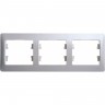 3-постовая рамка SCHNEIDER ELECTRIC GLOSSA, горизонтальная, ПЕРЛАМУТР GSL000603