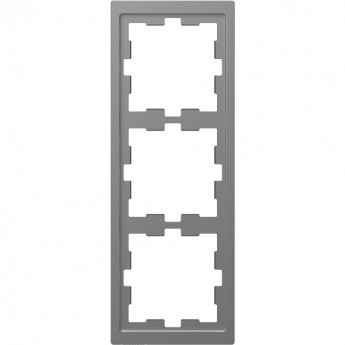 3-постовая рамка SCHNEIDER ELECTRIC MERTEN D-LIFE, НЕРЖ. СТАЛЬ