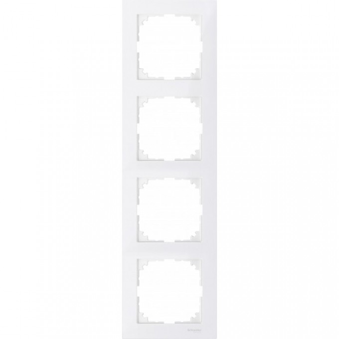4-постовая рамка SCHNEIDER ELECTRIC MERTEN M-PURE, ПОЛ.БЕЛЫЙ, SM MTN4040-3619