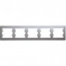 5-постовая рамка SCHNEIDER ELECTRIC GLOSSA, горизонтальная, ПЕРЛАМУТР GSL000605