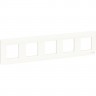 5-постовая рамка SCHNEIDER ELECTRIC UNICA STUDIO, белый NU201018