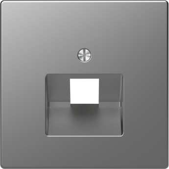 Центральная накладка SCHNEIDER ELECTRIC MERTEN D-LIFE для розетки 1-ной RJ45, НЕРЖ. СТАЛЬ