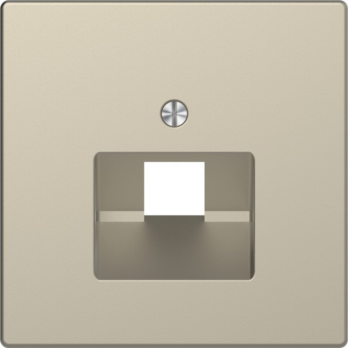 Центральная накладка SCHNEIDER ELECTRIC MERTEN D-LIFE для розетки 1-ной RJ45, САХАРА MTN4521-6033