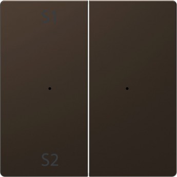 Клавиша двойная с символами MERTEN D-LIFE PLUSLINK с S1/S2, пусто, МОККО, SD