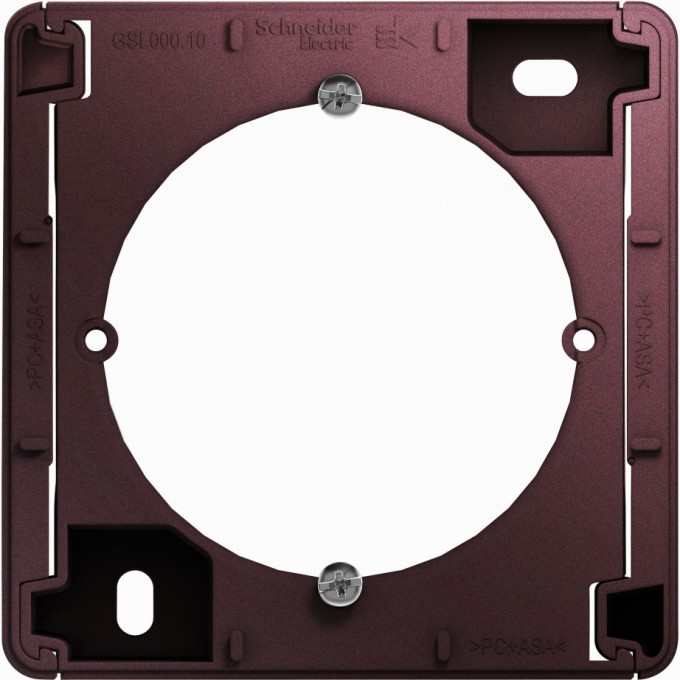 Коробка для наружного монтажа GLOSSA, БАКЛАЖАНОВЫЙ GSL001100