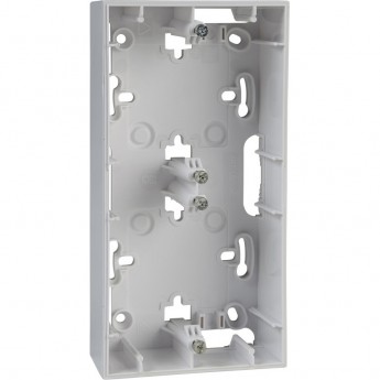 Коробка для открытой установки SCHNEIDER ELECTRIC UNICA, 2-постовая, БЕЛЫЙ