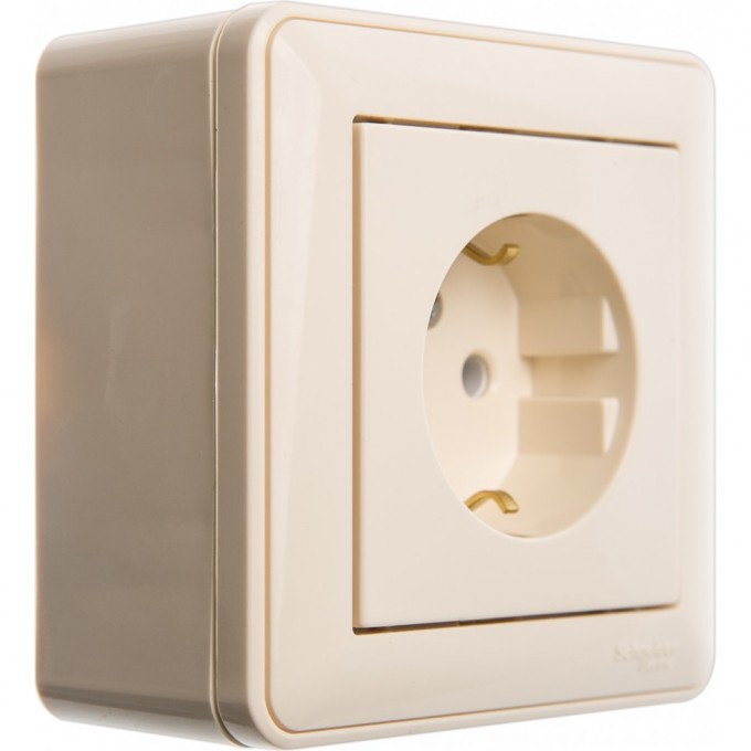 Коробка SCHNEIDER ELECTRIC W59 подъемная для наружного монтажа с рамкой 1-местная, СЛОНОВАЯ КОСТЬ KP-152-28