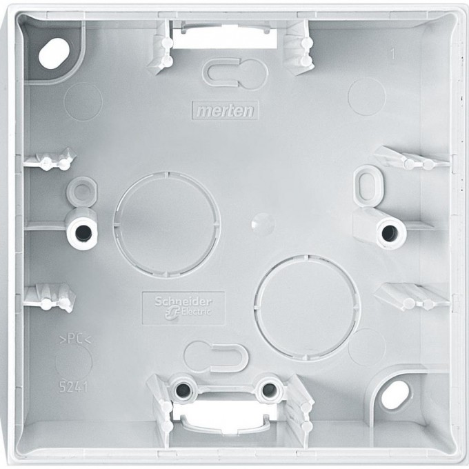 Корпус MERTEN M-ELEGANCE для открытого монтажа 1 пост,ПОЛ.БЕЛЫЙ,SM MTN524119