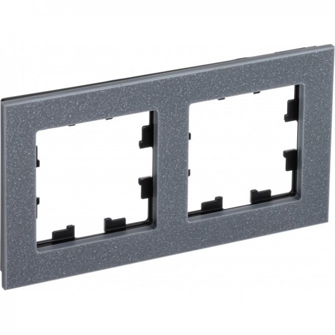 Рамка 2-постовая SCHNEIDER ELECTRIC ATLASDESIGN NATURE, мрамор айс грей ATN343202