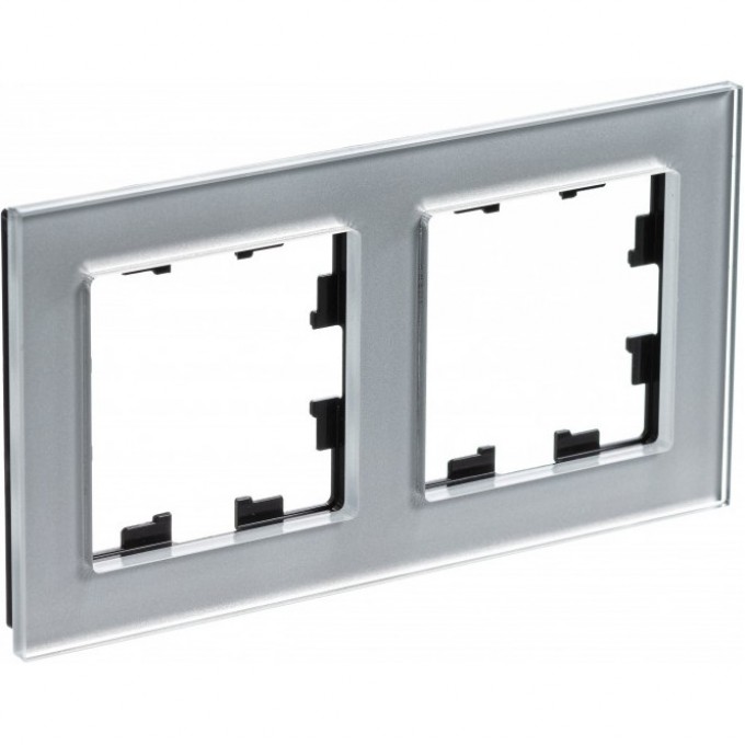 Рамка 2-постовая SCHNEIDER ELECTRIC ATLASDESIGN NATURE, органическое стекло алюминий ATN320302