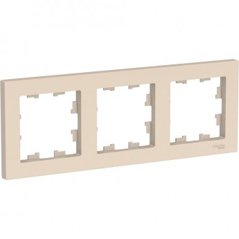 Рамка 3-постовая SCHNEIDER ELECTRIC ATLASDESIGN бежевый