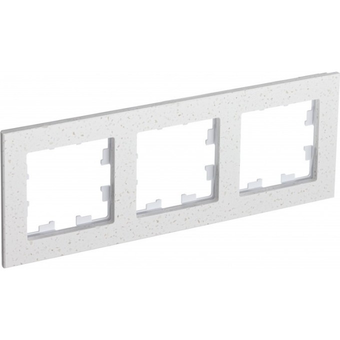 Рамка 3-постовая SCHNEIDER ELECTRIC ATLASDESIGN NATURE, мрамор крем роял ATN343103