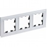 Рамка 3-постовая SCHNEIDER ELECTRIC ATLASDESIGN NATURE, органическое стекло белый ATN320103
