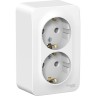 Розетка двойная SCHNEIDER ELECTRIC BLANCA с заземлением, без шторок, 16А, 250В, белый BLNRA010201