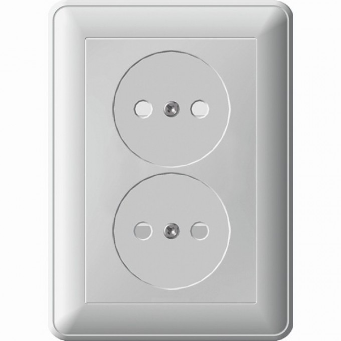 Розетка двойная SCHNEIDER ELECTRIC W59 без заземления со шторками, 16А, в сборе, чёрный бархат RS16-254-68