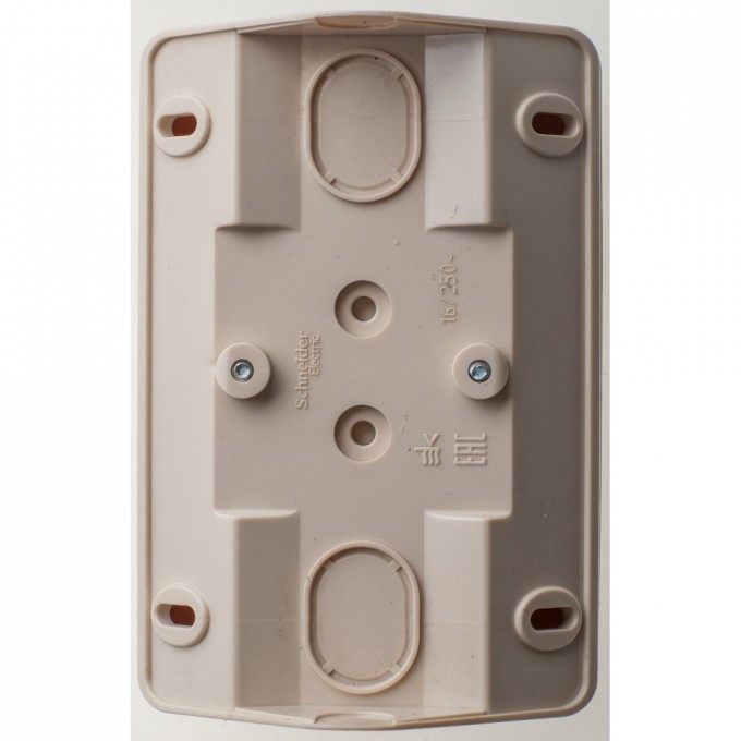 Розетка двойная угловая SCHNEIDER ELECTRIC ЭТЮД с заземлением со шторками 16А, КРЕМОВЫЙ, Россия PA16-108K