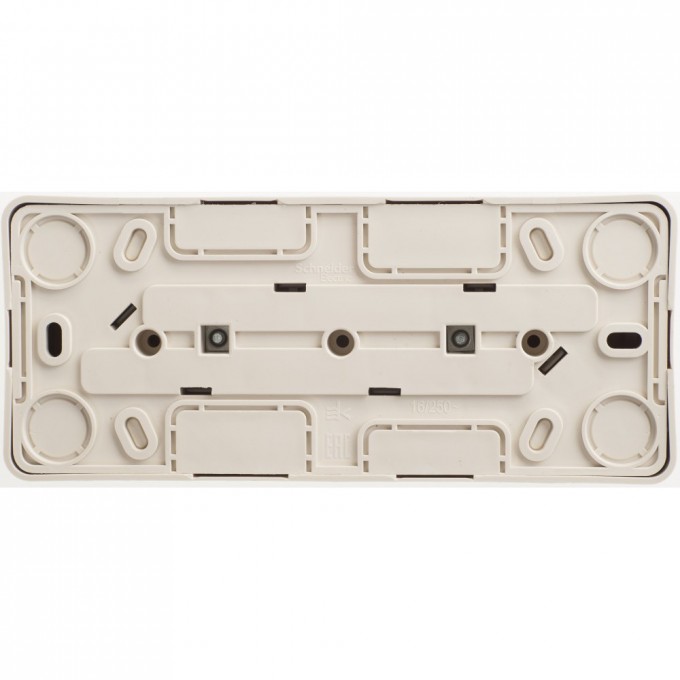 Розетка тройная SCHNEIDER ELECTRIC ЭТЮД без заземления без шторок 16А 250B, кремовый, Россия PA16-009K