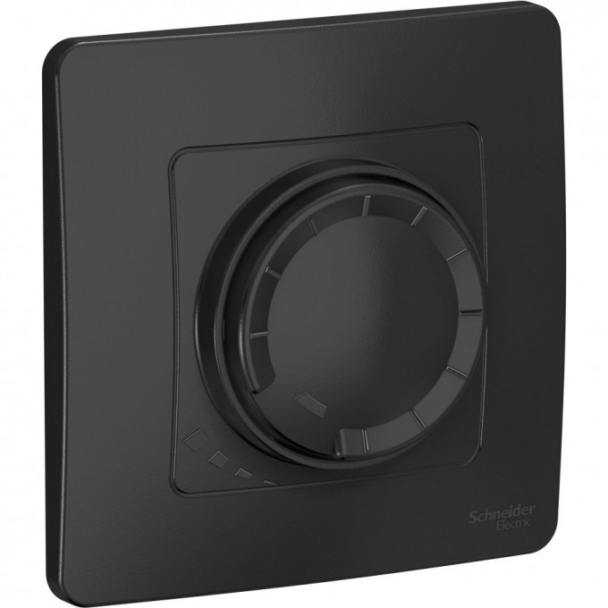 Светорегулятор (диммер) SCHNEIDER ELECTRIC BLANCA поворотно-нажимной универсальный, 400ВТ, антрацит BLNSS040016