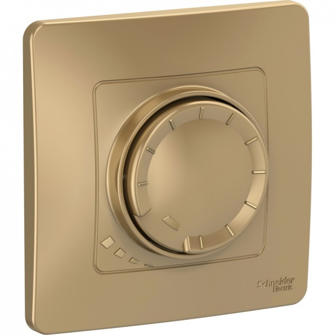 Светорегулятор (диммер) SCHNEIDER ELECTRIC BLANCA поворотно-нажимной универсальный, 400ВТ, титан BLNSS040014