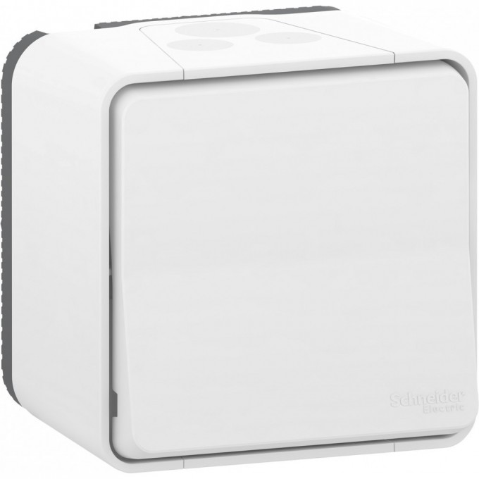 Выключатель SCHNEIDER ELECTRIC MUREVA S в сборе О/У, БЕЛЫЙ, IP55 MUR39026