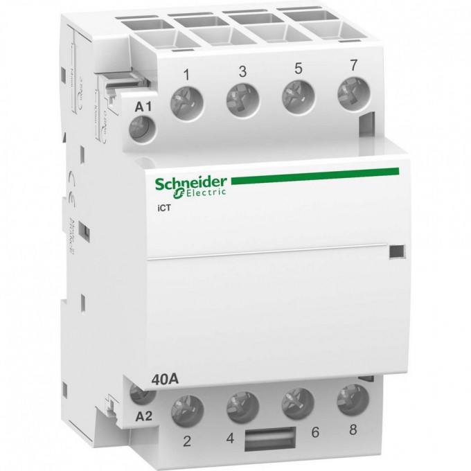 Модульный контактор SCHNEIDER ELECTRIC ACTI9 iCT40A 4НО 220/240В АС 50ГЦ A9C20844