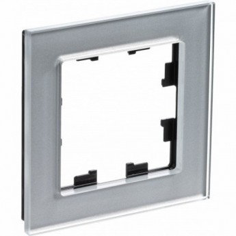 Рамка 1-постовая SCHNEIDER ELECTRIC ATLASDESIGN NATURE, органическое стекло алюминий