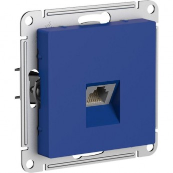 Розетка компьютерная SCHNEIDER ELECTRIC ATLASDESIGN RJ45 кат. 5Е механизм, аквамарин