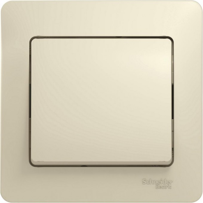 1-клавишный выключатель SCHNEIDER ELECTRIC GLOSSA, сх.1, 10АХ, в сборе, БЕЖЕВЫЙ GSL000212