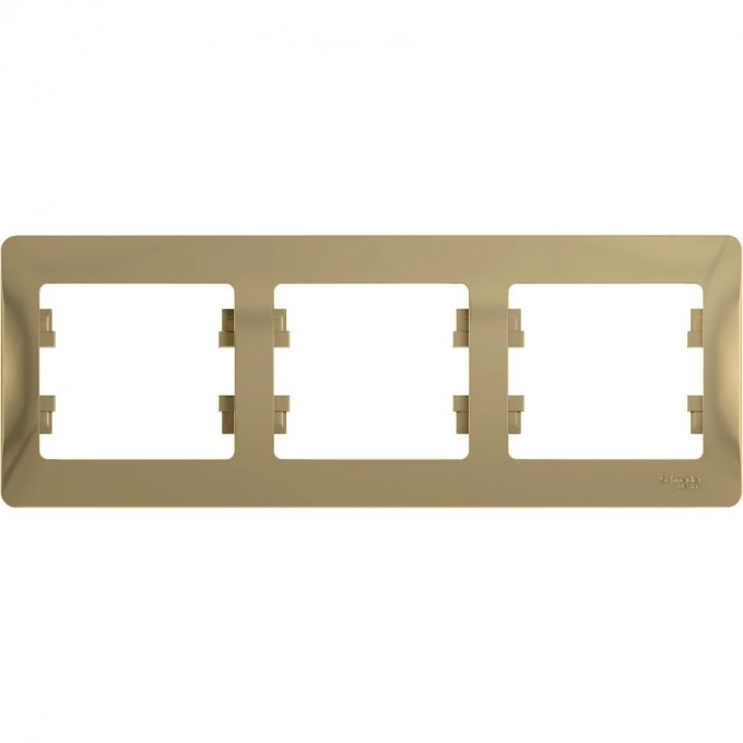 3-постовая рамка SCHNEIDER ELECTRIC GLOSSA, горизонтальная, ТИТАН GSL000403