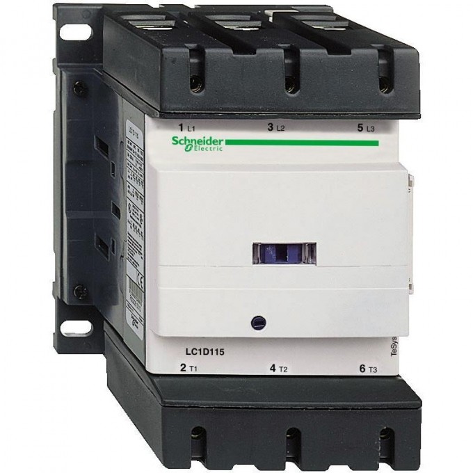 Контактор SCHNEIDER ELECTRIC TESYS 3P,115A,НО+НЗ,24V-, ограничитель LC1D115BD