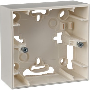 Коробка для открытой установки SCHNEIDER ELECTRIC UNICA, 1-постовая, БЕЖЕВЫЙ